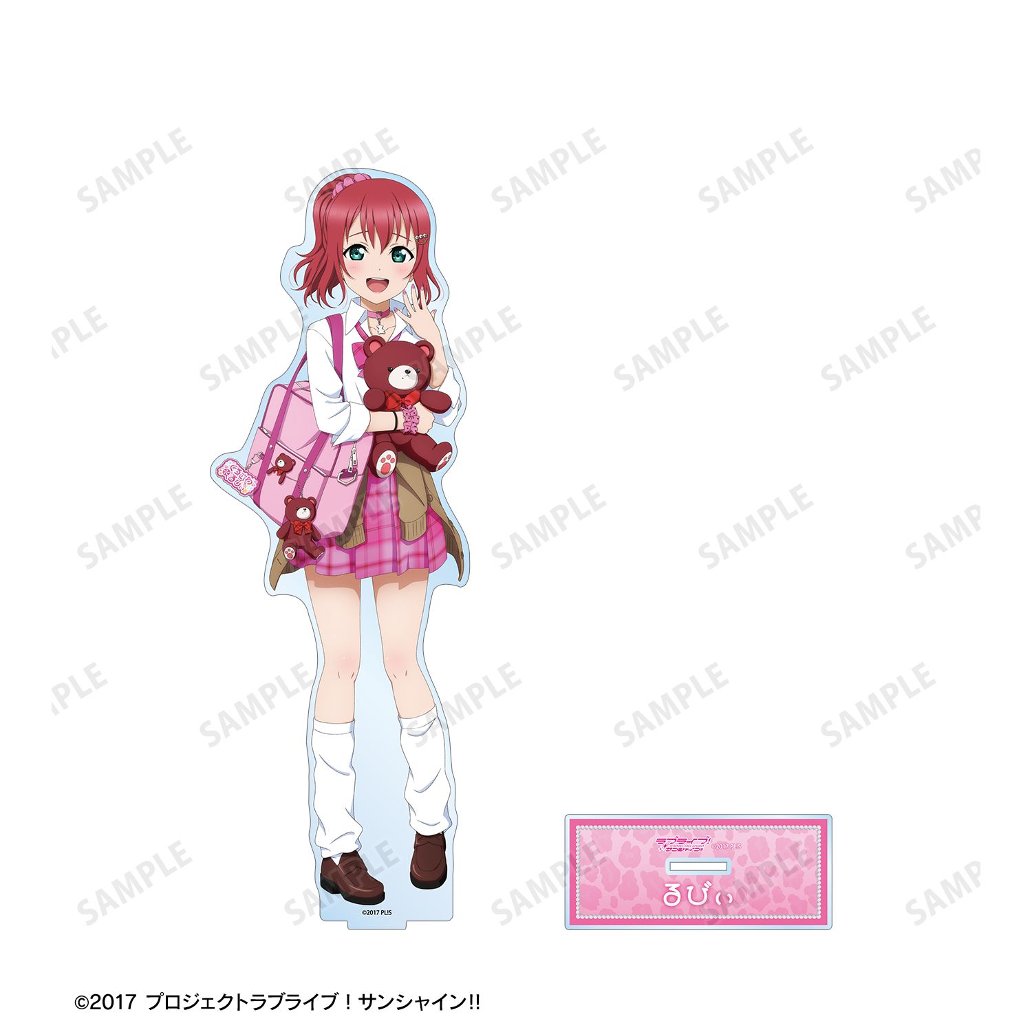 ラブライブ!サンシャイン!! 描き下ろし 黒澤ルビィ ギャル制服ver. 特大アクリルスタンド 图片 3 | AniSmile