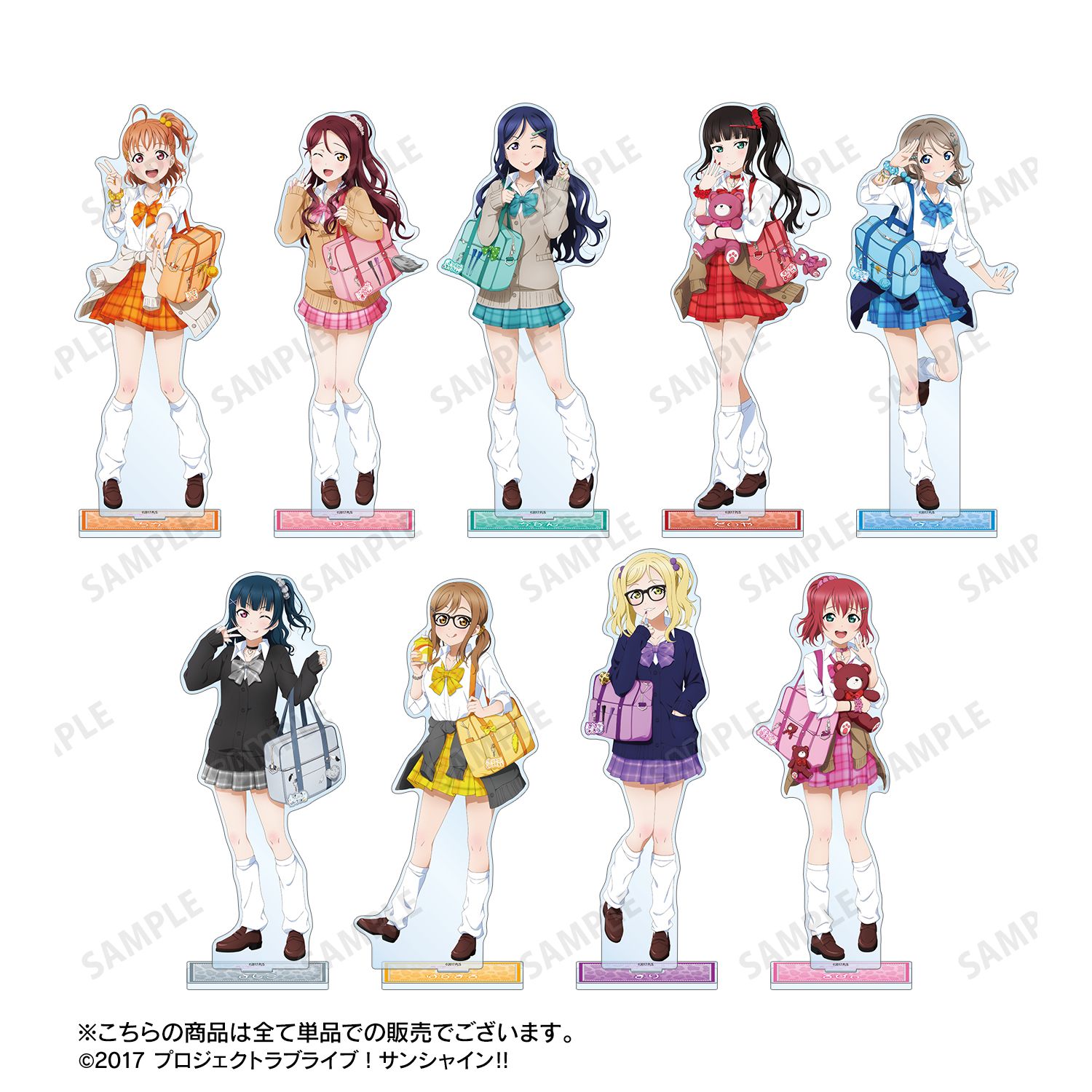 ラブライブ!サンシャイン!! 描き下ろし 黒澤ルビィ ギャル制服ver. 特大アクリルスタンド 图片 5 | AniSmile