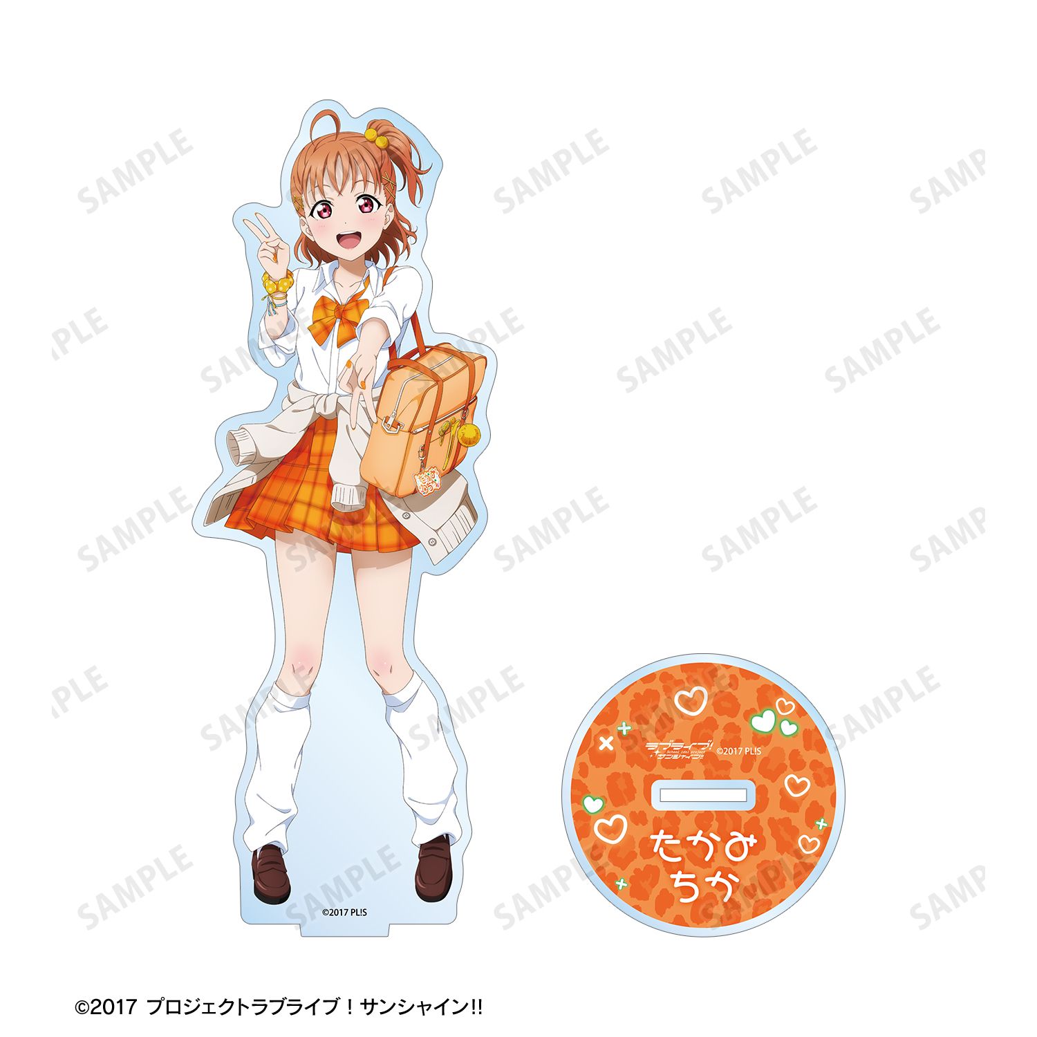 ラブライブ!サンシャイン!! 描き下ろし 高海千歌 ギャル制服ver. BIGアクリルスタンド 图片 3 | AniSmile