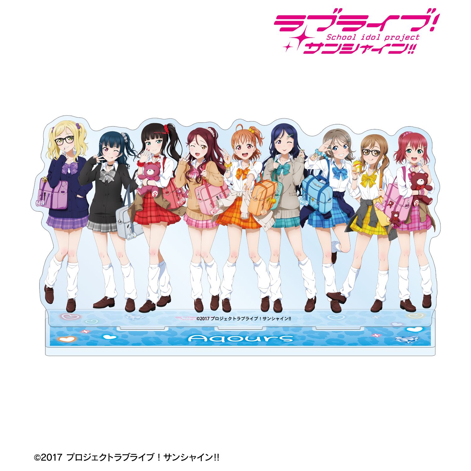 ラブライブ!サンシャイン!! 描き下ろし 集合 ギャル制服ver. ジオラマアクリルスタンド 图片 2 | AniSmile