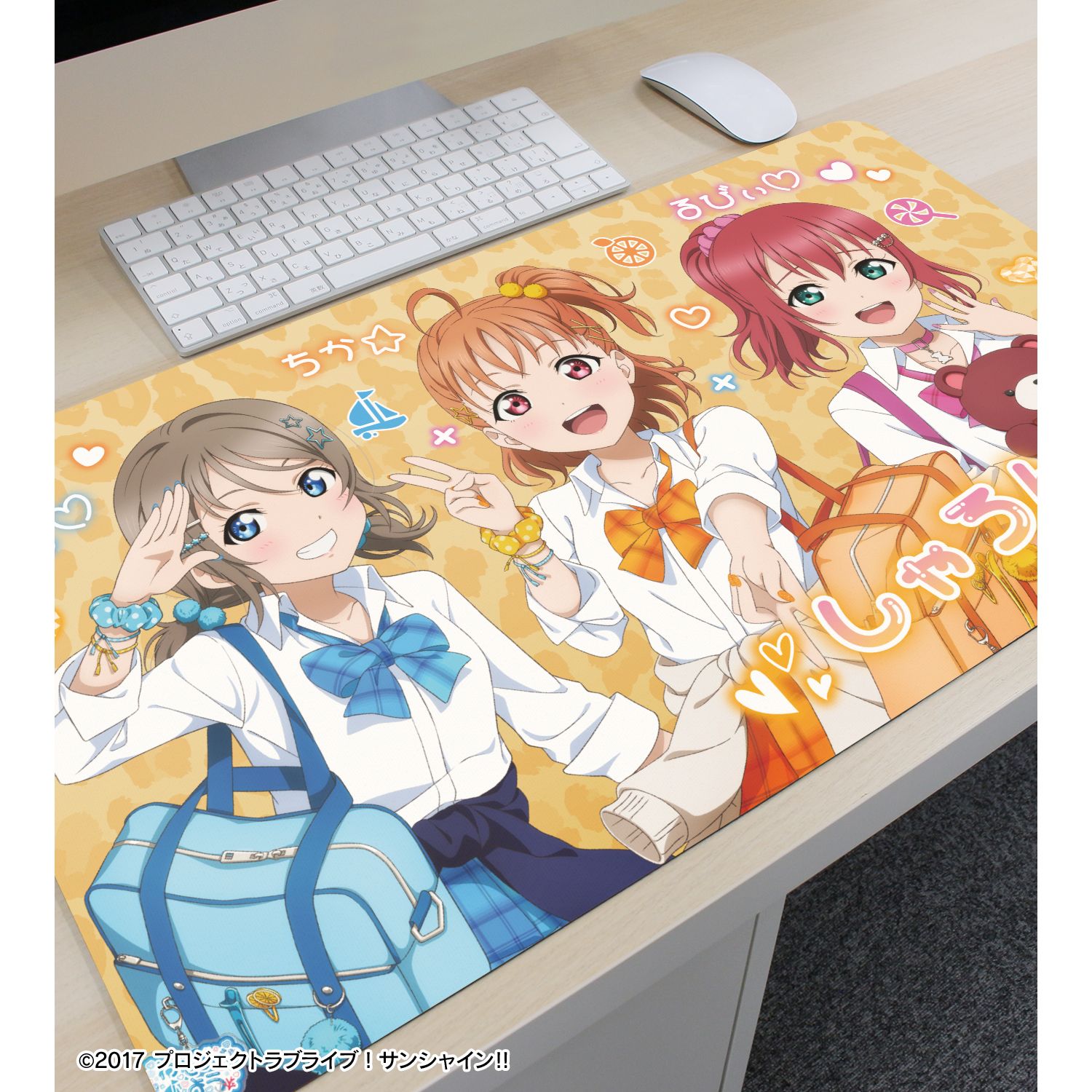 ラブライブ!サンシャイン!! 描き下ろし CYaRon! ギャル制服ver. マルチデスクマット 图片 3 | AniSmile