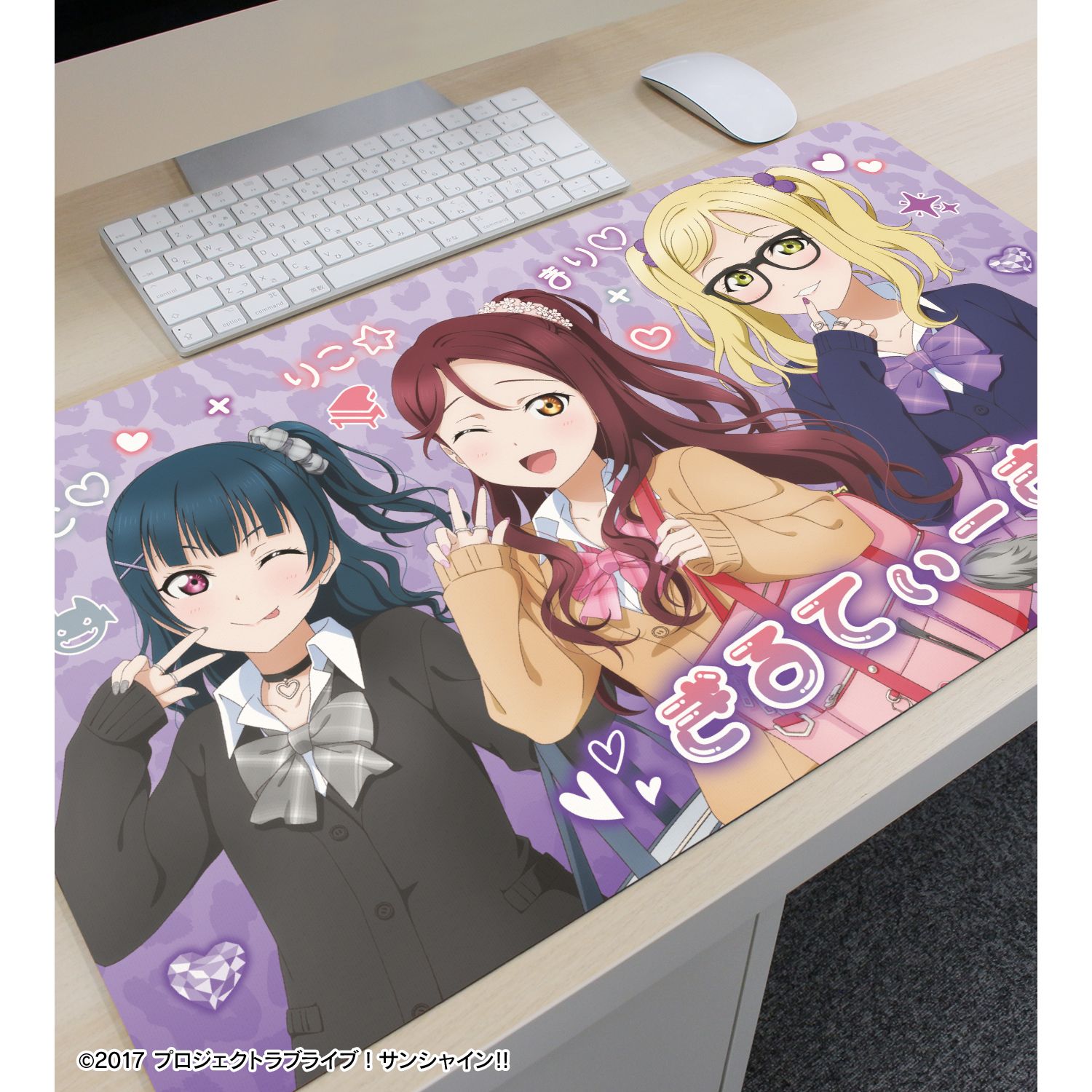 ラブライブ!サンシャイン!! 描き下ろし Guilty Kiss ギャル制服ver. マルチデスクマット 图片 3 | AniSmile
