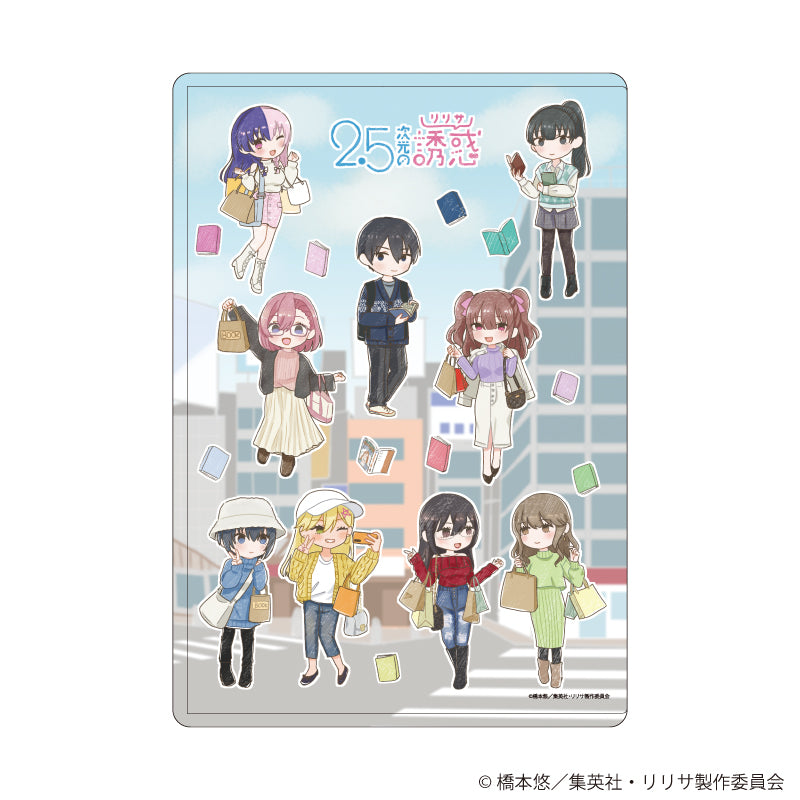 キャラクリアケース「2.5次元の誘惑」21/おでかけニットver. 集合デザイン(レトロアートイラスト) - AniSmile