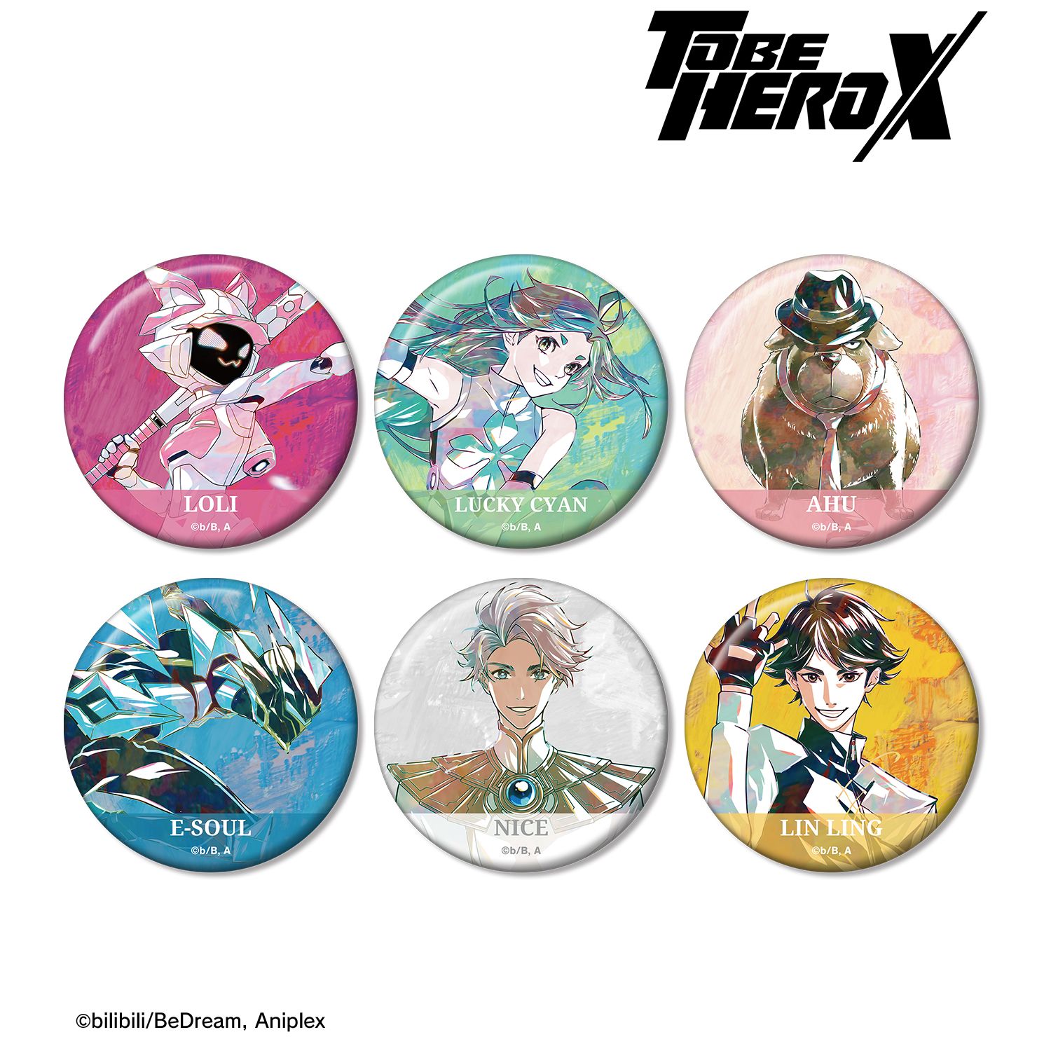 アニメ「TO BE HERO X」 Ani-Art 缶バッジ6個セット 画像 2 | AniSmile