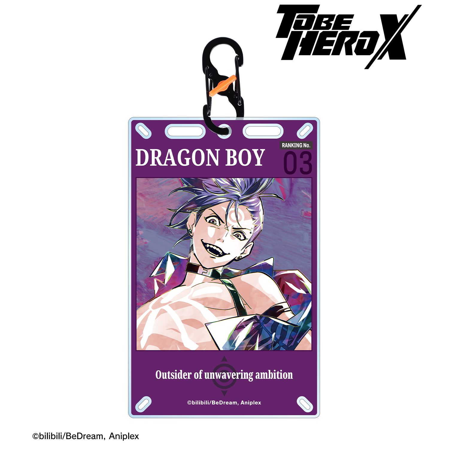 アニメ「TO BE HERO X」 梁龍 Ani-Art カラビナ付きカード型アクリルキーホルダー 画像 2 | AniSmile